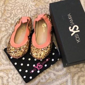 Yosi Samra toddler flats never worn size 6